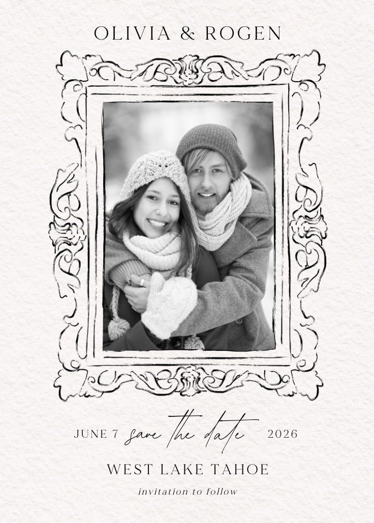 Bound by love - save the date card