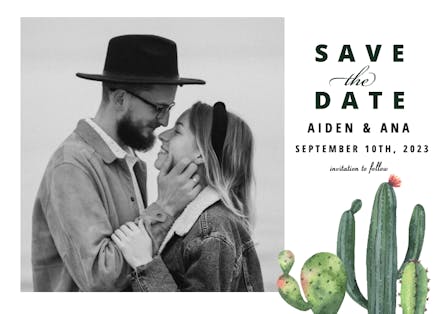 Cactus - Save the Date Card