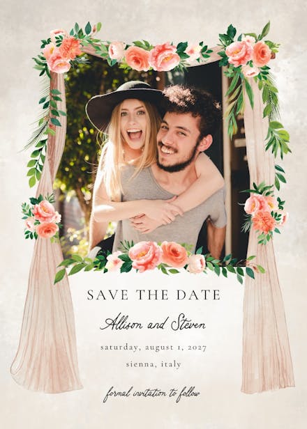 Canopie - save the date card