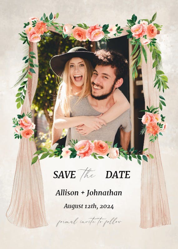 Canopie - save the date card