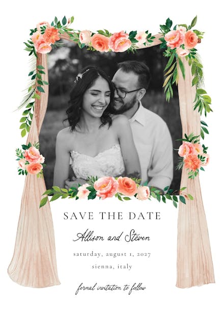 Canopie - save the date card