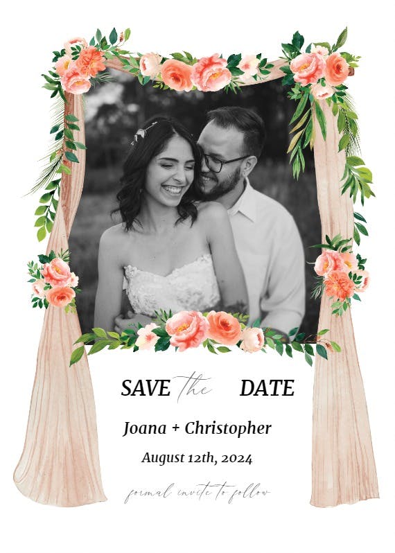 Canopie - save the date card