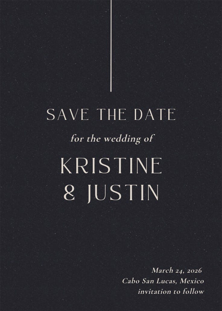 Corporate sleek - save the date card