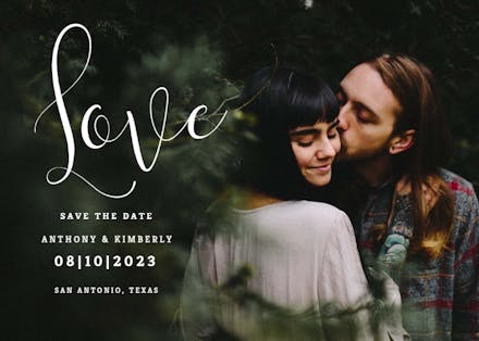 Covered with love - Save the Date Card