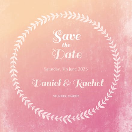 Diamond dream - save the date card