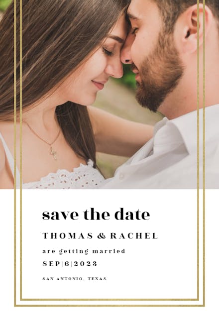 Fancy Frame - Save the Date Card