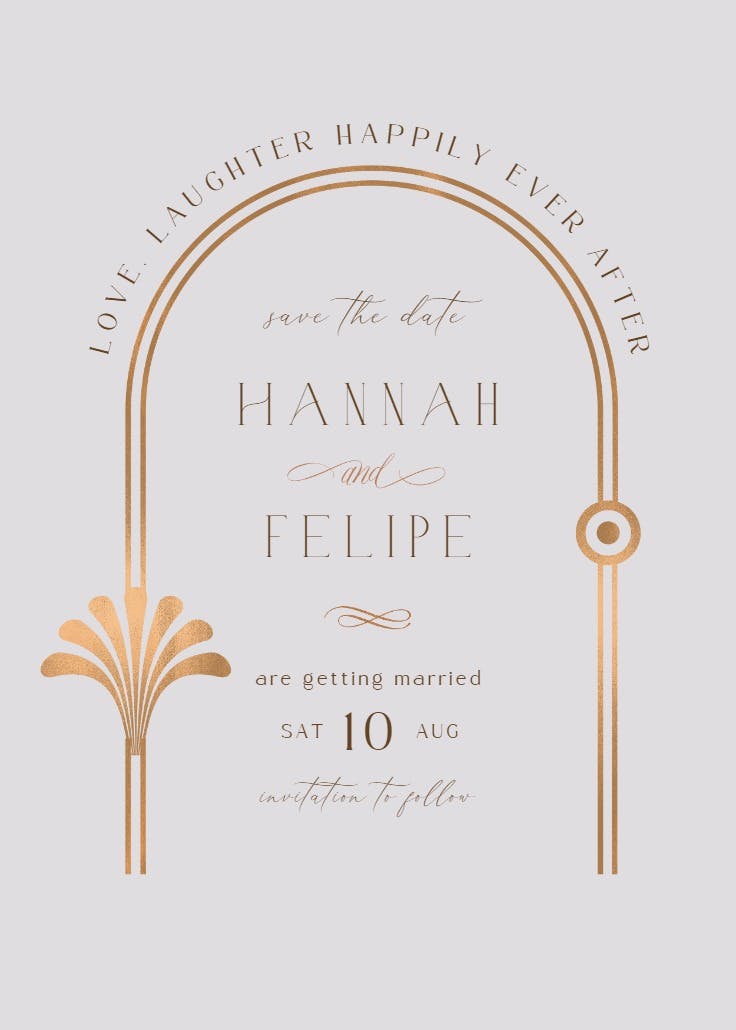 Forever after - save the date card