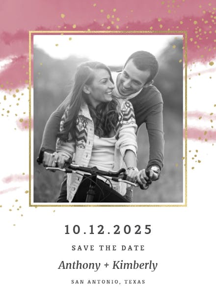 Fresh & fancy - save the date card
