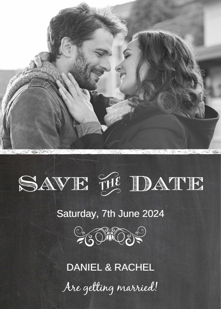 Getting married - save the date card