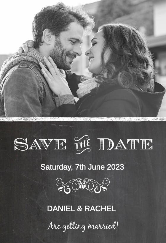 Getting married - save the date card