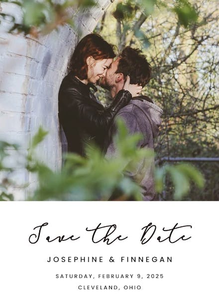 Hand written - save the date card