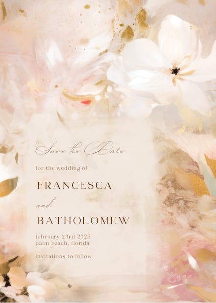 Happily ever after - save the date card