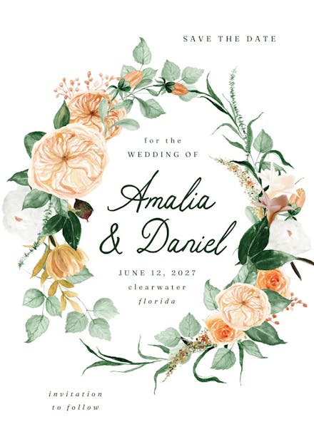 Indian summer - save the date card