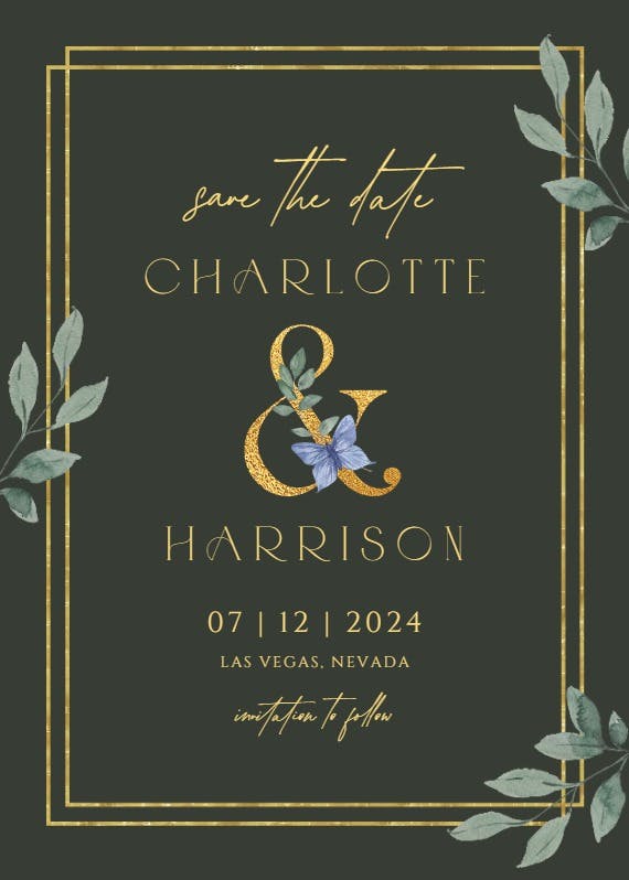 Just like that - save the date card