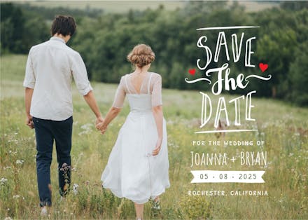 Love - save the date card