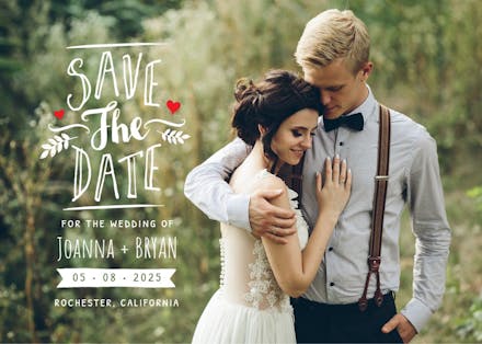 Love - save the date card