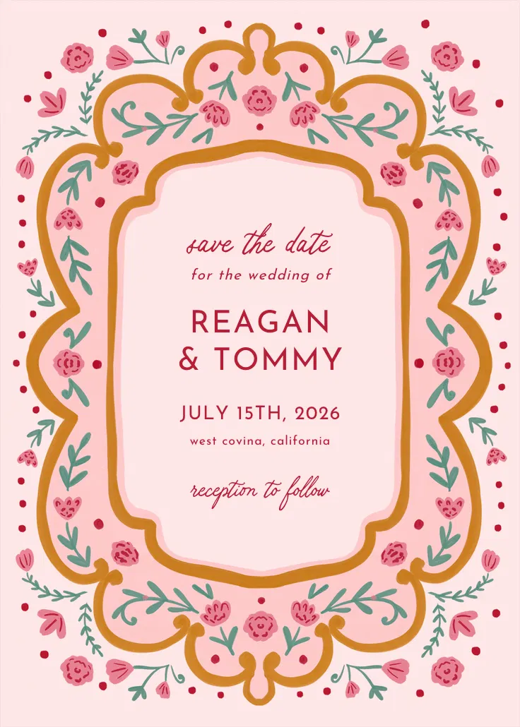 Love frame - save the date card