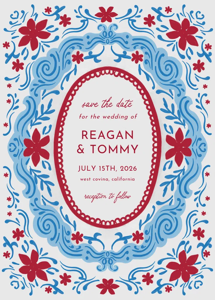 Love frame - карточка «сохраните дату»