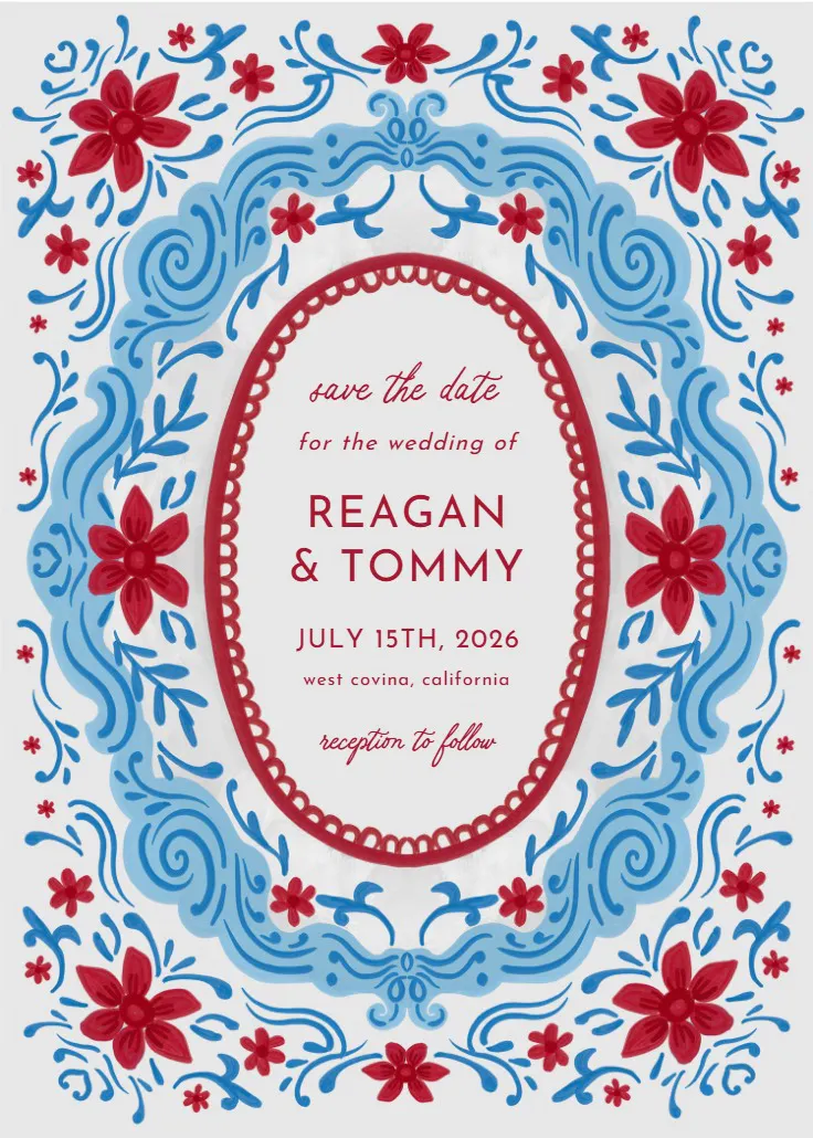 Love frame - save the date-kaart