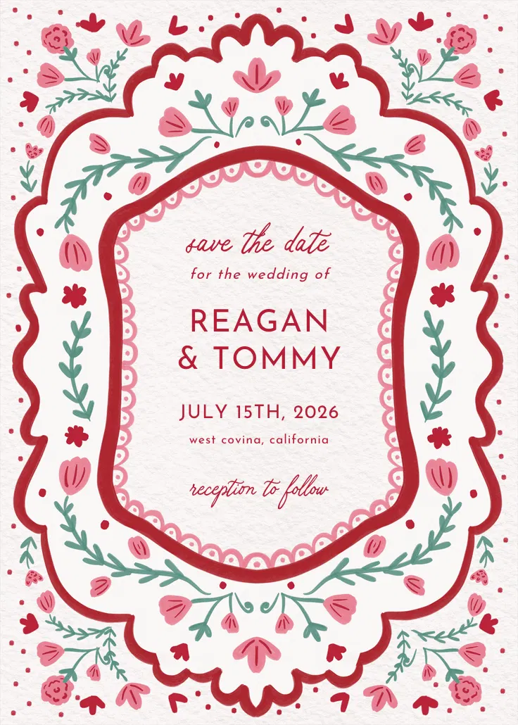 Love frame - save the date card