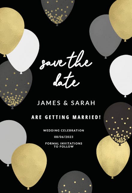 Luxe Save The Date Cards