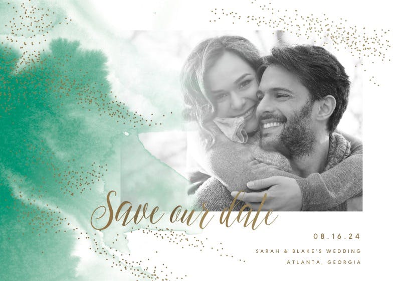 Magical dust - save the date card