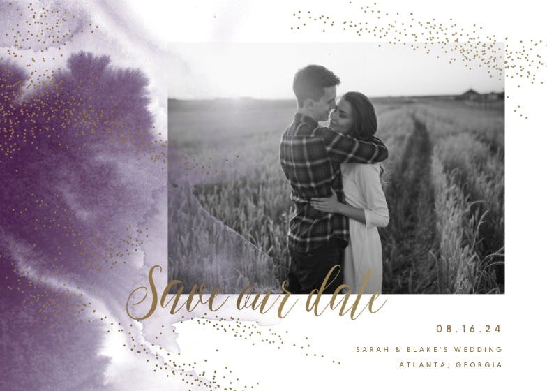Magical dust - save the date card