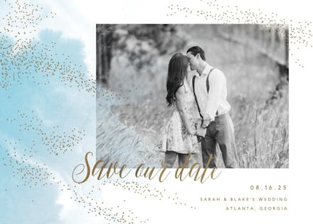 Magical dust - save the date card