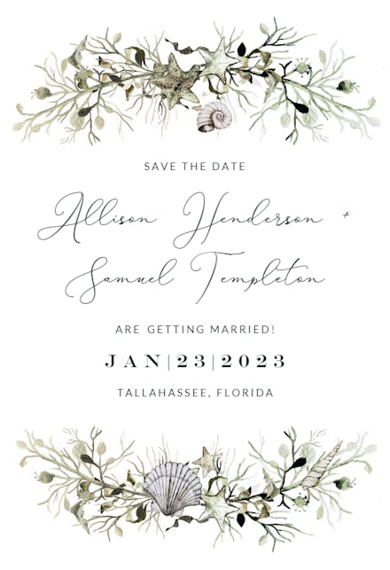 Marine Nautical - Save the Date Card