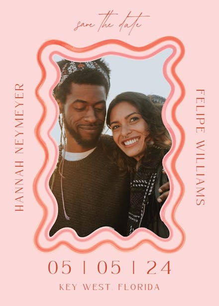 Mod frame - save the date card