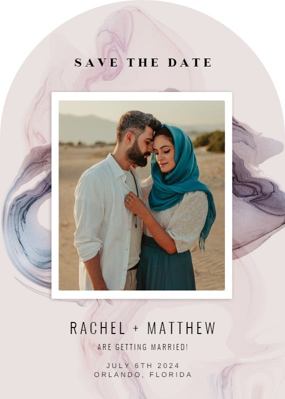 New chapter - save the date card