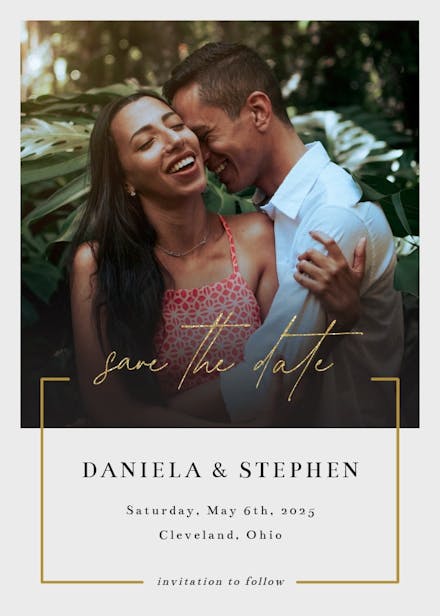 New era - save the date card