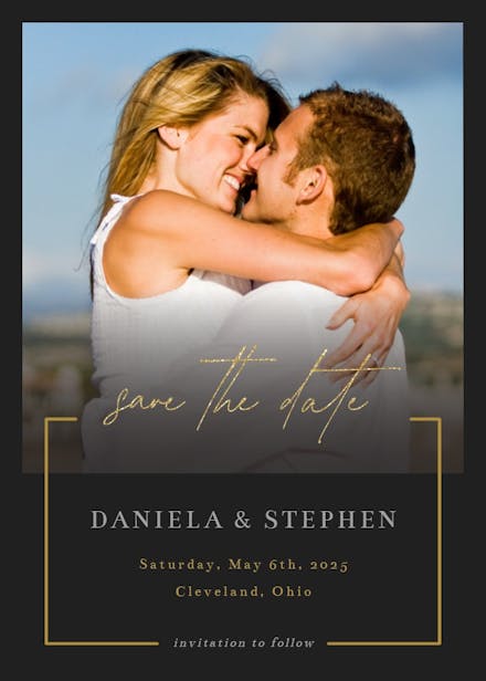 New era - save the date card