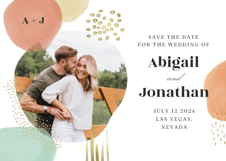 Oh so boho - save the date card