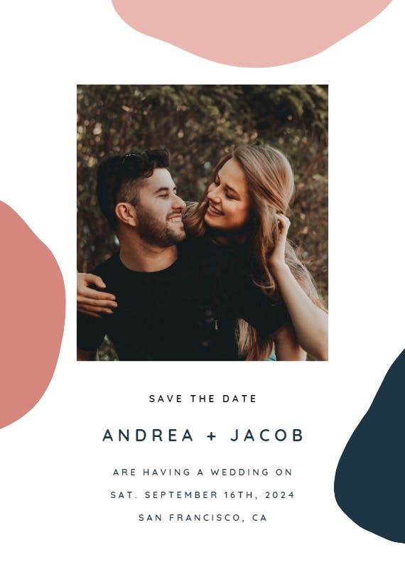 Paintery - save the date card