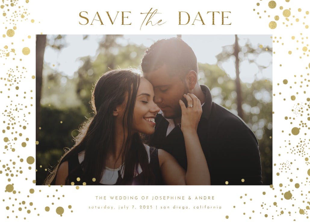 Pure love - save the date card