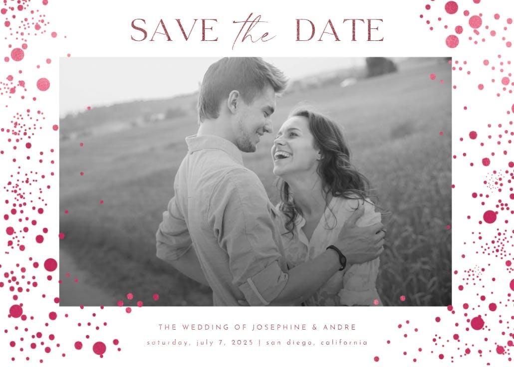 Pure love - save the date card