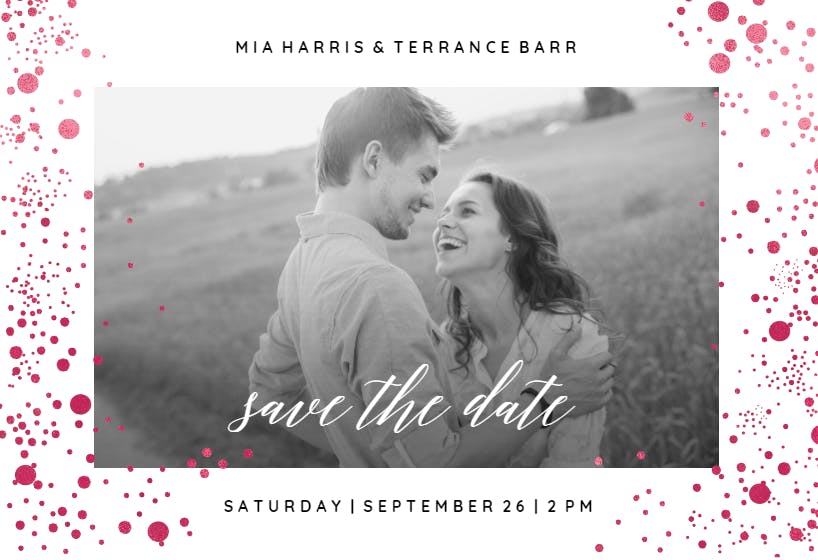 Pure love - save the date card