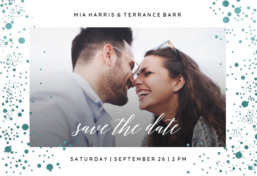 Pure love - save the date card