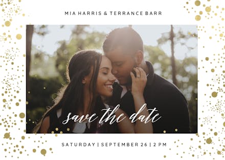 Pure love - save the date card
