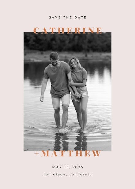 Saint etienne - save the date card