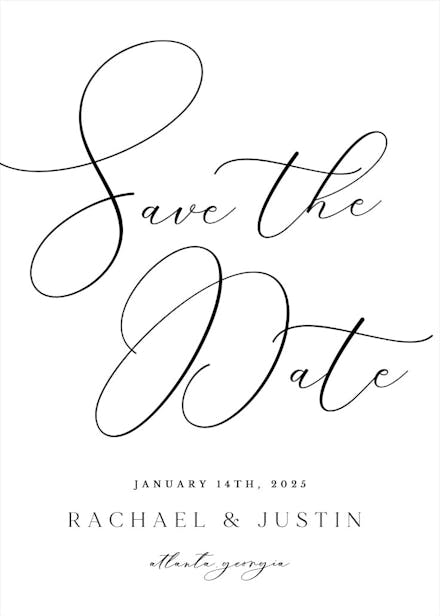 Salma - save the date card