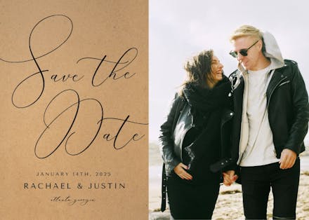 Salma photo - save the date card