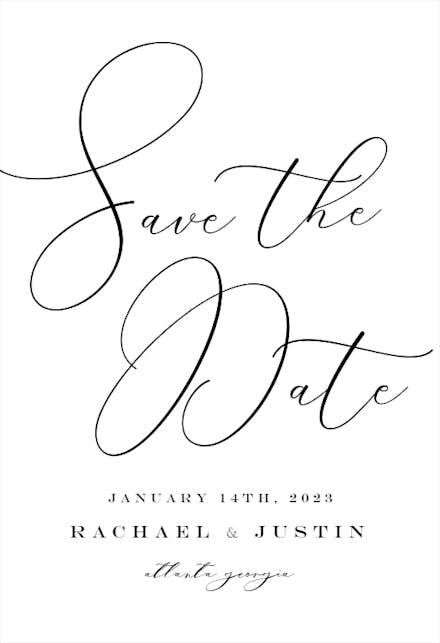Salma - Save the Date Card