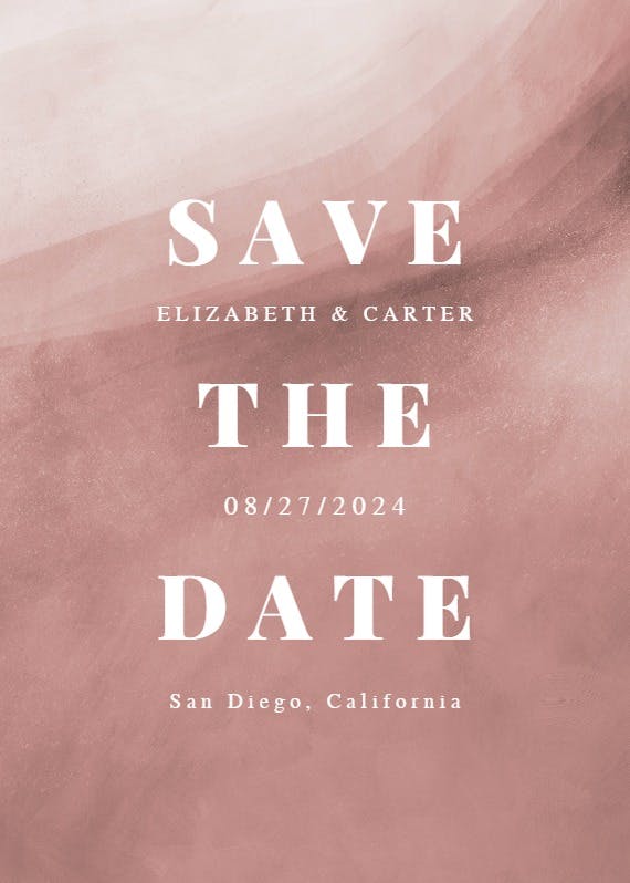 Sands of love - Save the Date Card Template (Free) | Greetings Island