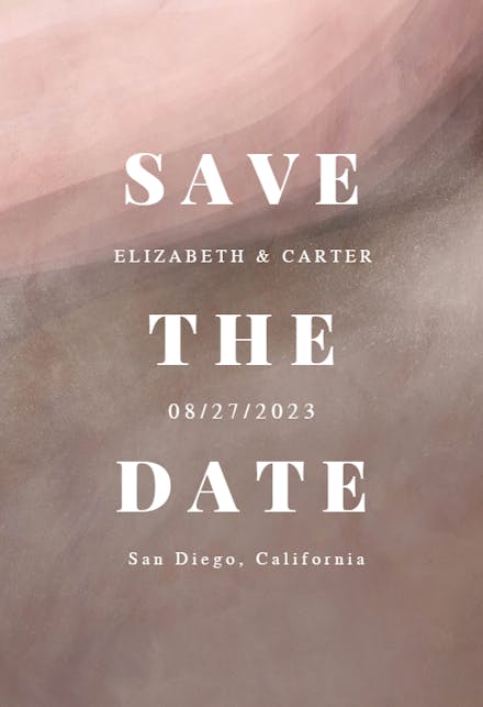 Sands of love - Save the Date Card