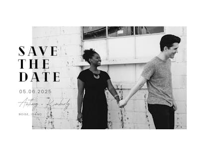 Scripted - save the date card