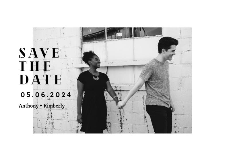 Scripted - save the date card