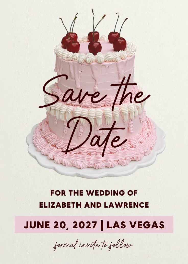 Slice of fun – save-the-date-karte