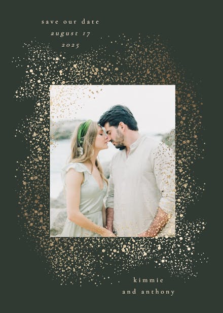 Snowy blast - save the date card